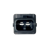 106462-1 Conector macho de 2 pines con carcasa AMP, paso de 5.00mm, Junior Power Timer, para inyector de combustible, conector de cable automotriz, negro/verde