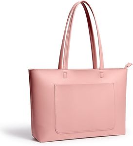 Sac fourre-tout pour femme en cuir PU, élégant, grand sac à bandoulière avec fermeture éclair et poche, sac de travail portable imperméable pour ordinateur portable, pour le shopping - Product Image 1