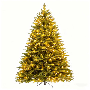 <span class=keywords><strong>Sapin</strong></span> de Noël LED intelligent avec application de contrôle à distance, changement de couleur, pré-éclairé, artificiel, 7 pieds, décoration de Noël moderne - Product Image 3