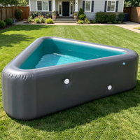 Piscine gonflable DWF PVC Drop Stitch à double paroi, coutures épaissies, pour enfants et familles, utilisation en extérieur