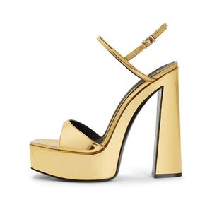 slim fit dress slacks Rhinestone Rope Strap Slim Heel Dress Shoe (GOLD) main image 0