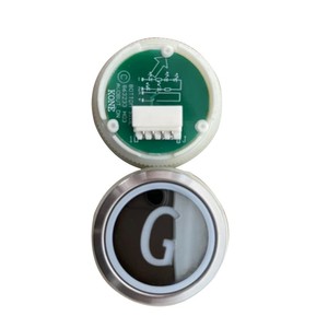 Bouton d'appel rond noir pour ascenseur Kone, taille de trou 32 mm, type poussoir, à prix réduit - Product Image 3