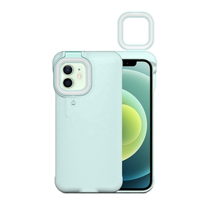 Custodia per Selfie Ring Light per <span class=keywords><strong>iPhone</strong></span> <span class=keywords><strong>12</strong></span> / <span class=keywords><strong>iPhone</strong></span> <span class=keywords><strong>12</strong></span> custodia Pro - Light Up compatibile con streaming Live/trucco/Video YouTube - Product Image 2