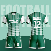 Vente en gros de kits de joueurs de football avec logo et design personnalisés, impression par sublimation de l'uniforme de football.