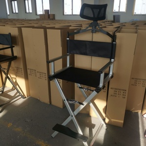 Silla Plegable de Director para Maquillaje, Portátil, con Almacenamiento Lateral, Servicio OEM/ODM - Product Image 3