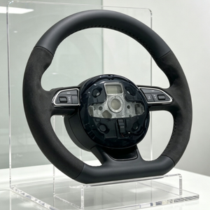 Volante Deportivo en Oferta para <span class=keywords><strong>Audi</strong></span> RS3 RS7 Q7 C6 C8 S6 B8 B8.5 B9 S3 S4 B8 A1 A3 A4 A5 A6 A7 A8 Q3 Q5 Q7, Volante de Gamuza - Product Image 3