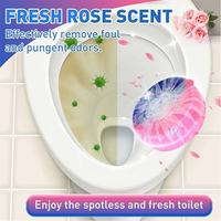 Parfum de rose désodorisant Offre Spéciale tablette de nettoyage de cuvette de toilette 50g A Pc 300 fois comprimés de nettoyage de bulles de toilette