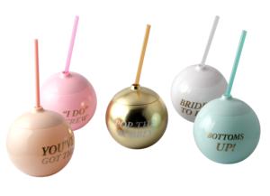 Vasos Reutilizables Ecológicos de Plástico con Forma de Bola de 24 oz, con Tapa y Pajita, Logotipo Personalizado, para Fiestas de Navidad y Halloween, Vietnam - Product Image 4