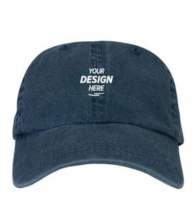 High Quality 100% Cotton 6-Panel Baseball <b>Cap</b> with Curved Brim and <b>Flat</b> Embroidery Logo Sporty Image Style - Product Image 2