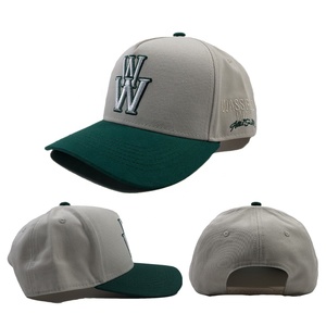 OEM Classic Unisex Cotton Two Tone 5 Panel a Frame Structured Gorras Custom 3d <strong>Large</strong> Letter Embroidered Hat Visor <strong>Baseball</strong> <strong>Cap</strong> - Product Image 1