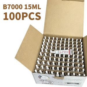 Colle adhésive transparente B-7000, 15ML, 100 pièces, pour la réparation d'électronique, de plastique, de bois et de cuir, avec embout applicateur - Product Image 2