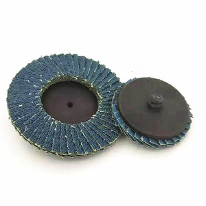 2インチT27ZirconAluminaフラットフラップディスクロールロック研削サンディングクイックチェンジサンドペーパーホイール、1/4インチホルダー付き - Product Image 2