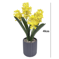 Arrangement de fleurs artificielles réalistes en forme de jacinthe de vigne, style moderne, pour la décoration de table et d'étagère de mariage