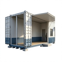 Maison conteneur modulaire extensible à une seule aile, dortoir préfabriqué pour l'hébergement des travailleurs