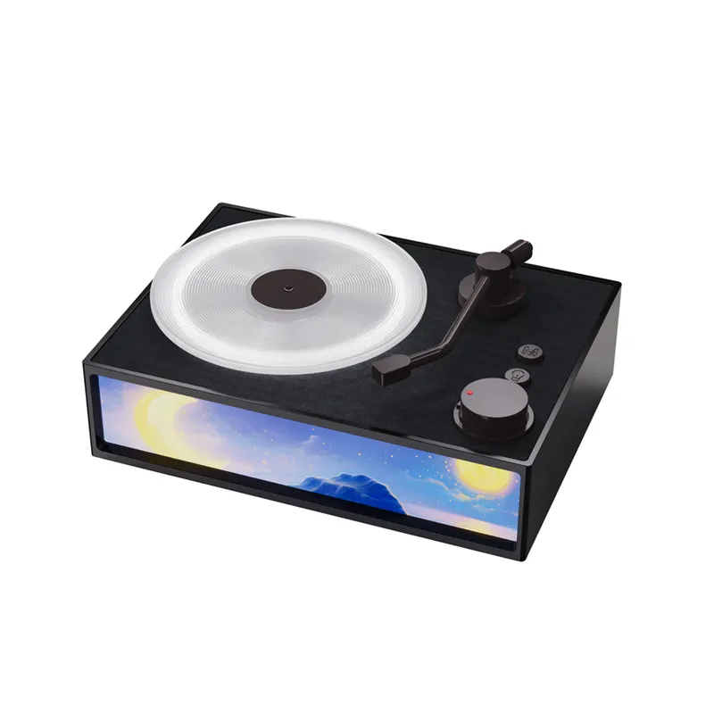 새로운 창조적 인 레트로 CD 따뜻한 빛 분위기 침대 옆 램프 로즈마리 시리즈 향기로운 다기능 야간 조명 블루투스 스피커