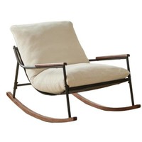 Fauteuil inclinable et berçant individuel rembourré de luxe léger pour salon et balcon de maison de location
