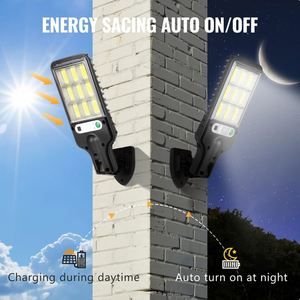 Luces Solares LED de Alta Potencia con Sensor y Clasificación IP65 para Jardín y Balcón Exterior, Regulables, Material ABS - Product Image 2