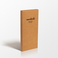 Caja de Regalo de Papel Kraft de Alta Gama Personalizada con Tapa y Base, Logotipo Impreso, Embalaje Rígido Ecológico con Forro de Esponja para Regalos de Joyería