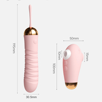 Verbessertes Sexspielzeug mit 10 Saug- und 5 Stoßfunktionen, vibrierende Dildos, ferngesteuerter tragbarer Vibrator, Sexspielzeug für Erwachsene für Frauen und Paare