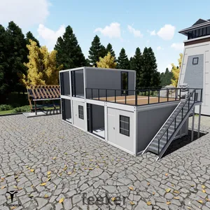 Big Prefab Flat Pack Office Shipping For Rent Container House