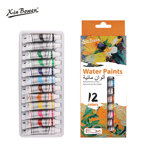 Juego de Pintura Acrílica de Acuarela Xin Bowen a Precio de Mayoreo, Colores Brillantes, 12 Colores, 12 ml, Materiales de Pintura de Buena Calidad - Product Image 1