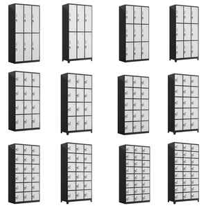 Casiers d'armoire en acier de projet de travail d'école d'usine une <span class=keywords><strong>colonne</strong></span> 1/2/3/4/5/6 portes armoire en <span class=keywords><strong>métal</strong></span> armoire casier en acier muti-porte - Product Image 6