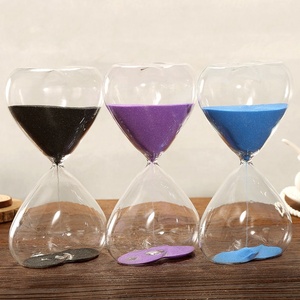 15分カラフルなハート型の砂安いホットセール、クリスマスギフトのタイミングのための砂時計 - Product Image 5