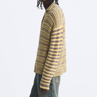 Maßgeschneiderter Neuer Stil Langarm-Pullover Herren Umlegekragen Gestreifter Strickpullover Polokragen Strickware Pullover für Männer