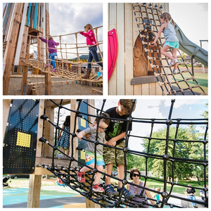 16Mm 6*8 + Fc Xoắn Polyester Sân Chơi Củng Cố Sợi Dây Thừng Kết Hợp Leo Núi Net 4 Sợi Lưới Trẻ Em Pp sợi - Product Image 6