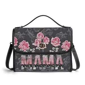 Borsa a tracolla 2024 senza borse MOQ in pelle per donna con logo casual grande borsa tote personalizzata