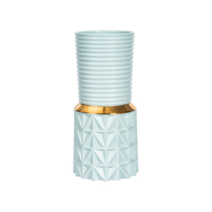 Vaso moderno fatto a mano in ceramica e porcellana ornamento artigianale da tavolo vasi di fiori astratti moderni in ceramica - Product Image 5