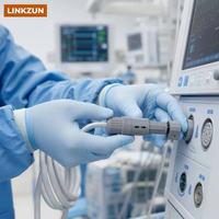 Connecteur électrique circulaire push-pull mâle et femelle pour équipement industriel
