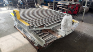 Güç döner otomatik motorlu stor palet pikap konveyör - Product Image 4