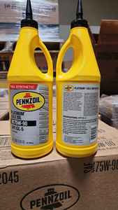 Aceite para Ejes Pennzoil Platinum, Sintético Completo, SAE 75W-90, API GL-5, Paquete de 6 Unidades de 1 Cuarto, con Composición Antidesgaste, EE. UU. - Product Image 2