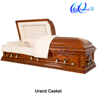 Ataúdes y Féretros al por Mayor de China, Ataúdes de Madera Sólida Estilo Americano para Artículos Funerarios