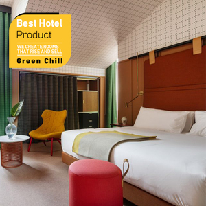 Muebles de dormitorio de hotel de madera maciza hechos a medida para proyectos de construcción de hoteles boutique de alta gama. - Product Image 1