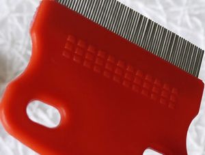 Sûr en acier inoxydable en plastique tique Nit poux poux peigne en vrac-emballé prix pas cher pour animaux <span class=keywords><strong>de</strong></span> compagnie chats Animal chiot cheveux nettoyage pour chien - Product Image 2