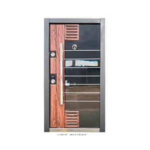 Turkish Style Steel Wood Interior <b>Iron</b> Door SFA 037 Anti Theft Exterior Entry Door Custom Color Manual Operation - Product Image 5