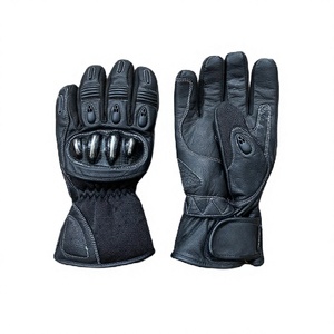 Guantes de Motociclismo de Invierno de Diseño Premium, de Cuero, con Protección Completa en los Nudillos, Impermeables, con Pantalla Táctil, para Ciclismo y Esquí - Product Image 1