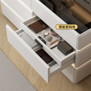 Table de maquillage et coiffeuse multifonctionnelle télescopique en bois massif, style minimaliste italien, pour bout de lit de chambre à coucher, <span class=keywords><strong>Stephanie</strong></span> - Product Image 4