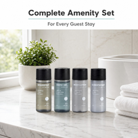 Articles de toilette jetables légers et multi-usages pour hôtel, flacon de 40 ml format voyage, shampoing PET, Airbnb, hôtel, motel, articles de toilette pour invités