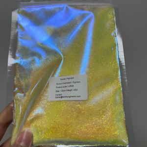Polvo Camaleón Super Iridiscente Aurora Blanco, <span class=keywords><strong>Pintura</strong></span> para Autos con Efecto Arcoíris, Pigmento de Acuarela, <span class=keywords><strong>Precio</strong></span> al por Mayor - Product Image 4