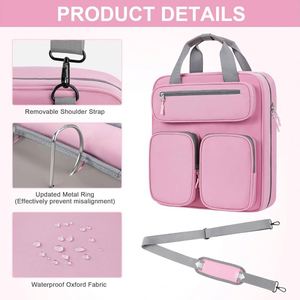 Sac à bandoulière professionnel Case-it Factory pour ordinateur portable 18 pouces, grand sac fourre-tout isotherme à colonnes d'air pour homme - Product Image 5