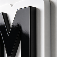 Enseigne personnalisée en acrylique 3D découpée au laser, finition peinte, étanche IP65, décoration, lettres de logo d'entreprise, hôtel, directement de l'usine