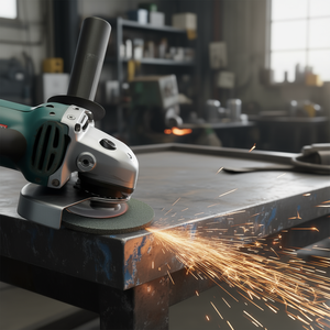 Disque de ponçage non tissé compressé Fervi 125 mm pour le meulage et le polissage des métaux - Product Image 3