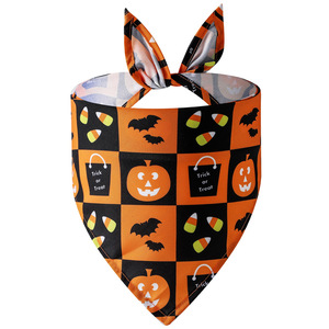 2024 Halloween Eco-friendly <strong>Custom</strong> <strong>Dog</strong> <strong>Bandanas</strong> <strong>Wholesale</strong> <strong>Dog</strong> Scarf Bandana - Product Image 2