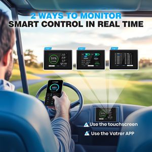 Batterie de chariot de golf Qianghang Smart 48V 100Ah LiFePO4 à semi-conducteurs avec application Bluetooth, BMS 200A, écran tactile et plus de 6000 cycles pour voiturette de golf - Product Image 6