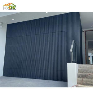 <span class=keywords><strong>Porte</strong></span> <span class=keywords><strong>de</strong></span> <span class=keywords><strong>garage</strong></span> <span class=keywords><strong>sectionnelle</strong></span> automatique électrique en <span class=keywords><strong>bois</strong></span> moderne CHI, en alliage d'aluminium, en acier galvanisé, avec grille - Product Image 6