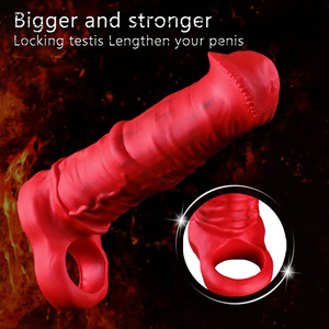 God of War Horse Dick Sex Toy, Gaine pénienne réaliste, Design dents de loup, Longue durée, Épaissi, Agrandi, Pour usage adulte - Product Image 4