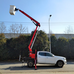 10m 12m 14m boom isolati lavoro aereo pieghevole idraulico telescopico braccio skylift pick-up per la vendita - Product Image 3